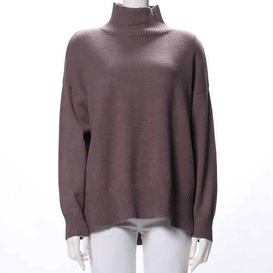 ドロップショルダーハイネックニット