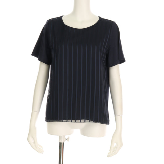 ストライプ柄切り替えカットソー