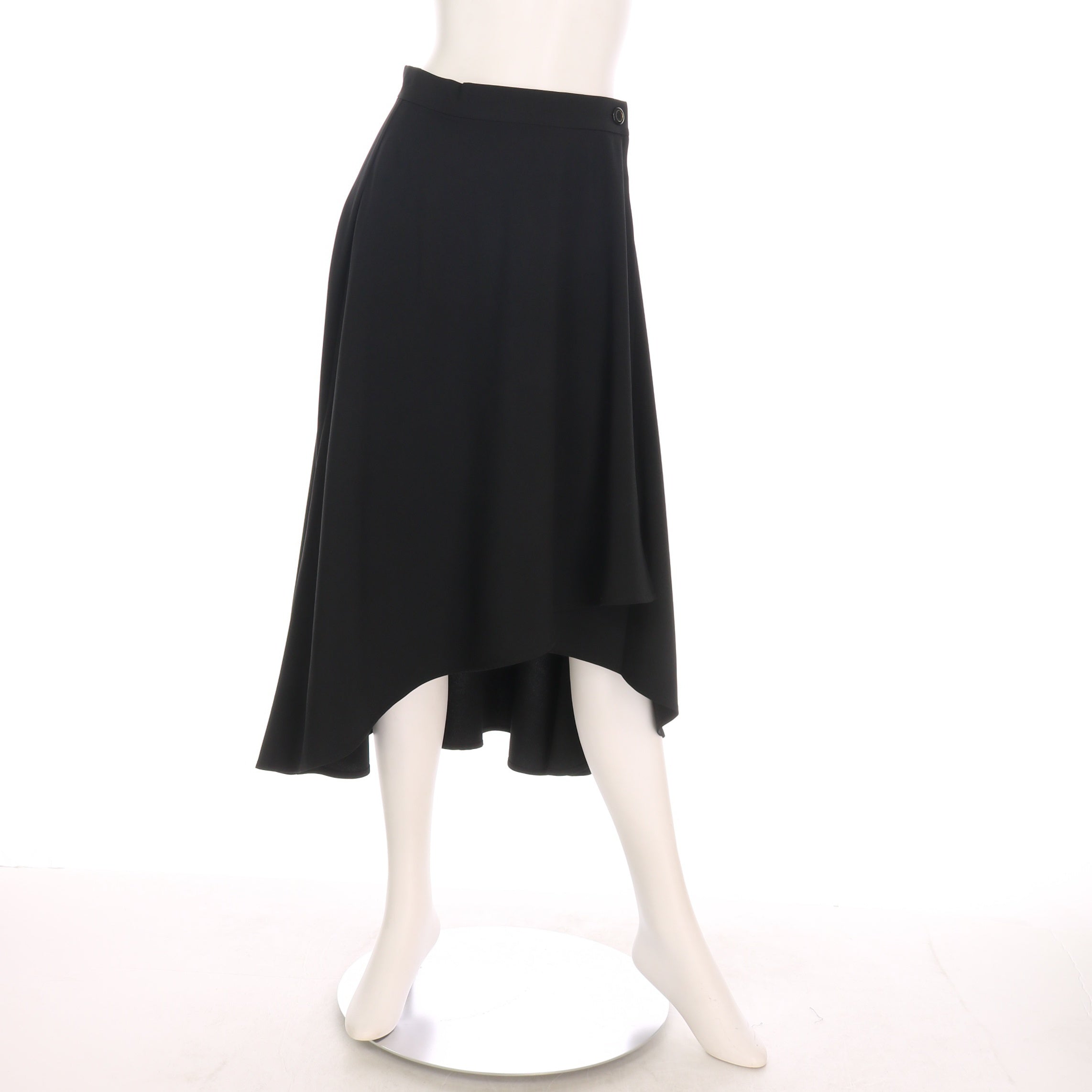 ラップ風デザインイレギュラーヘムフレアスカート