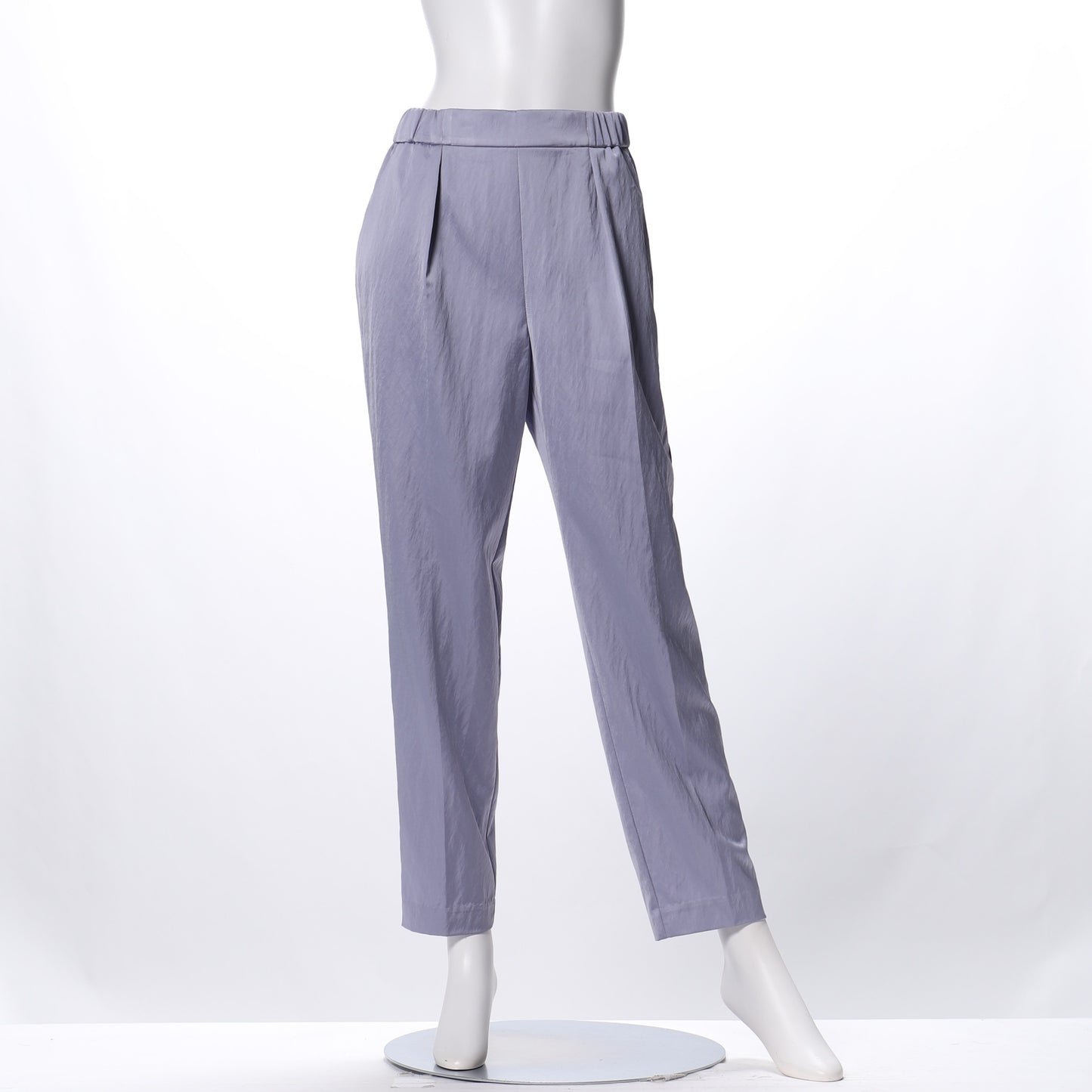 シアーサテンテーパードパンツ