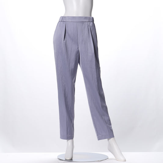 シアーサテンテーパードパンツ