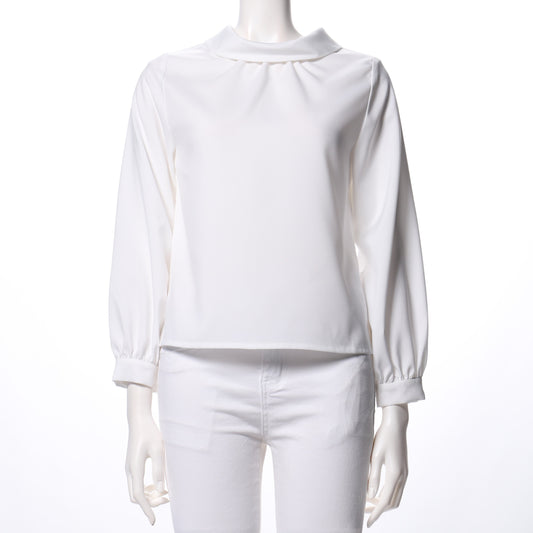 ロールカラーブラウス