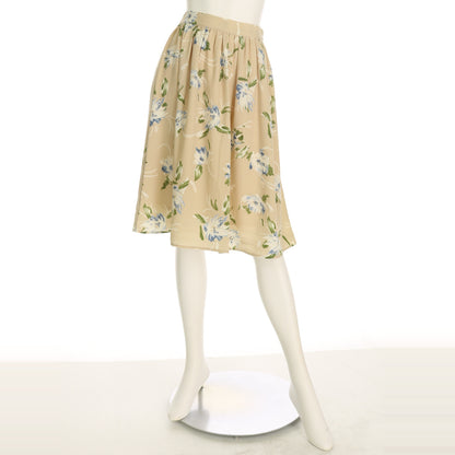 フラワープリントフレアスカート
