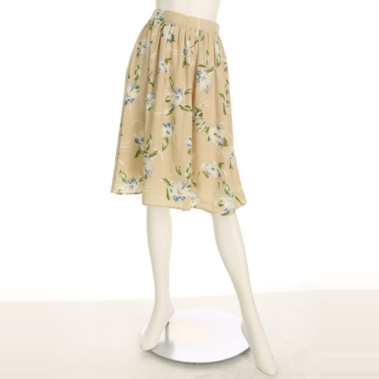 フラワープリントフレアスカート