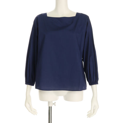 襟元デザインドロップショルダーブラウス