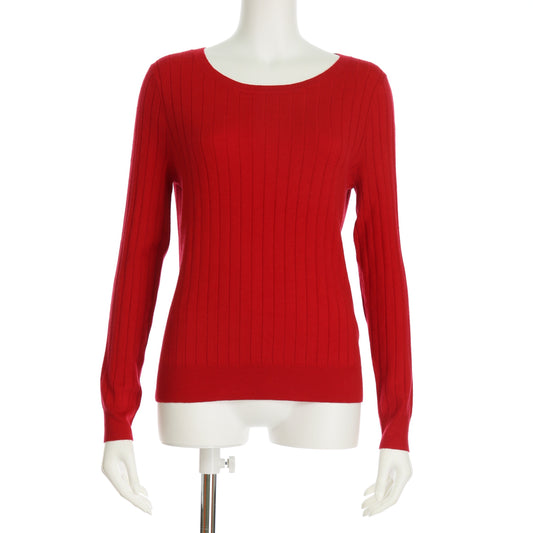 シンプルリブニット