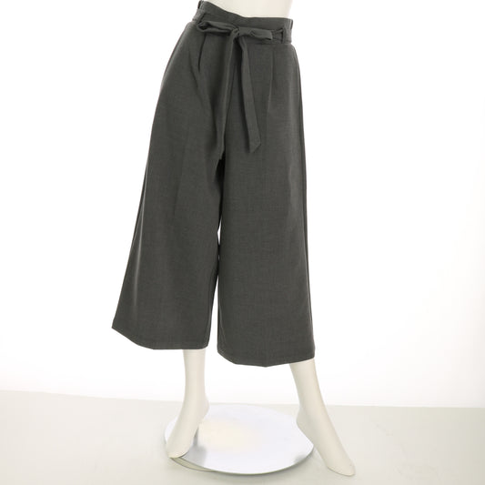 リボンベルトタック入りワイドパンツ