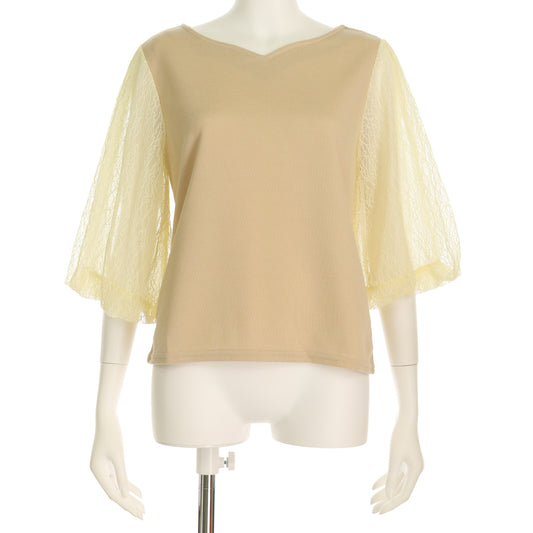 レース切り替えカットソー