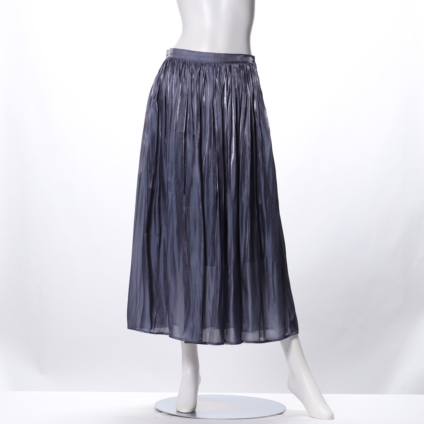 光沢感ギャザースカート