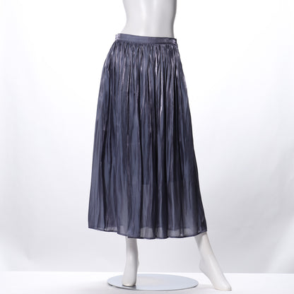 光沢感ギャザースカート