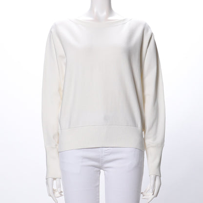 ボートネック長袖ニット