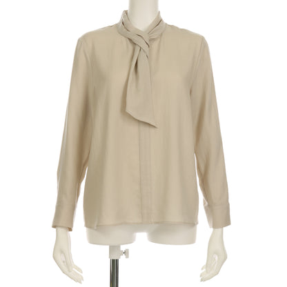 スカーフ風ボウタイブラウス