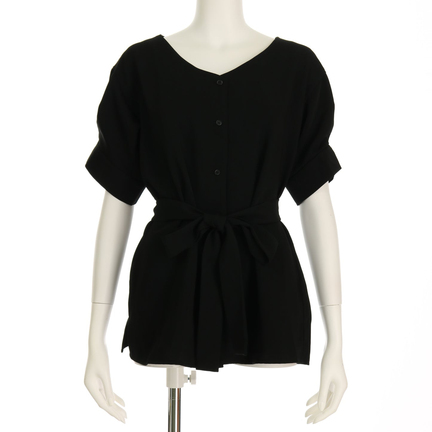 ボタン袖デザインブラウス