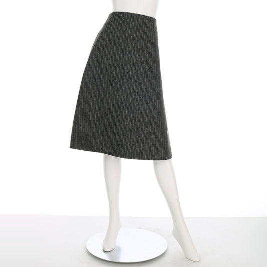 ピンストライプフレアスカート