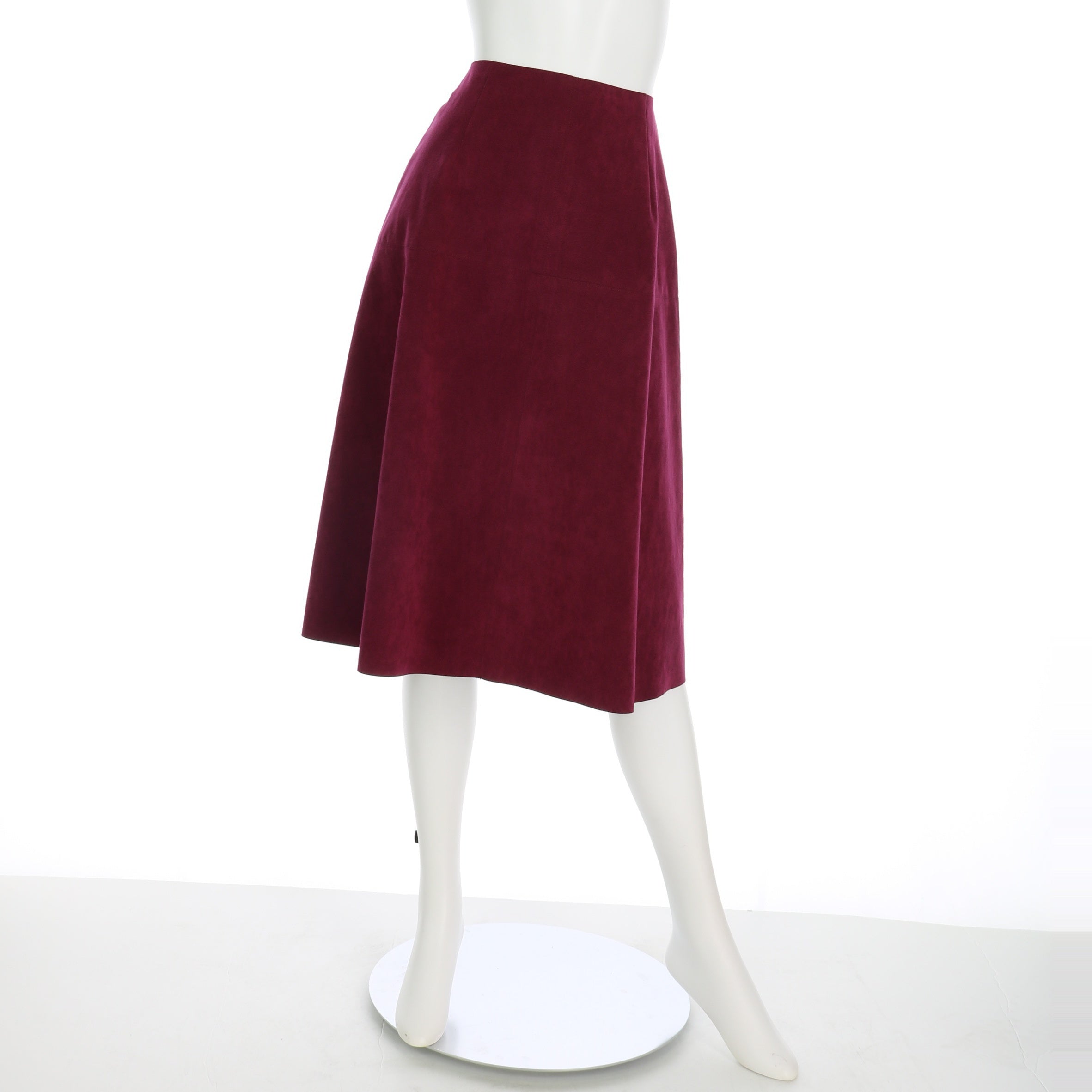 スエード調フレアスカート