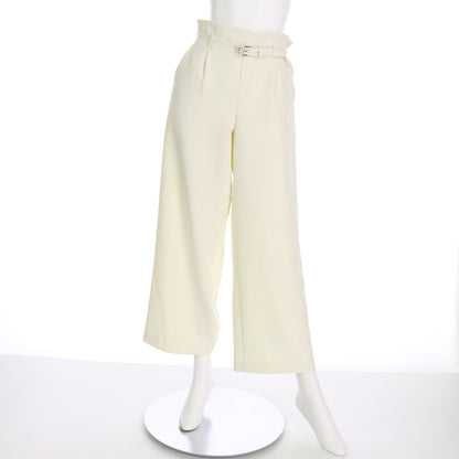 ベルト付きハイウエストワイドパンツ