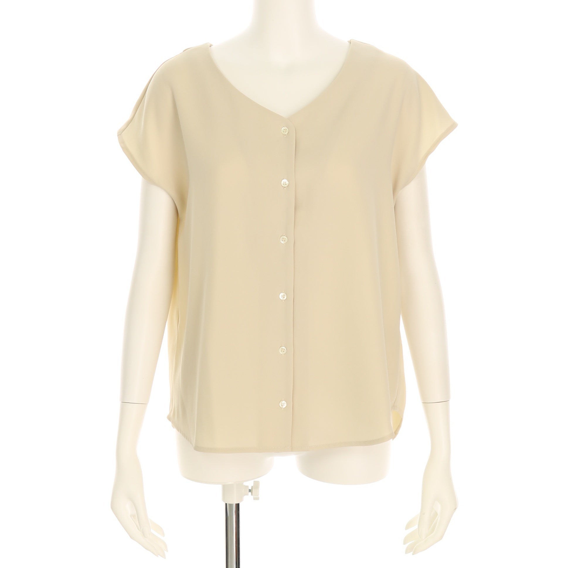 フロントボタンブラウス