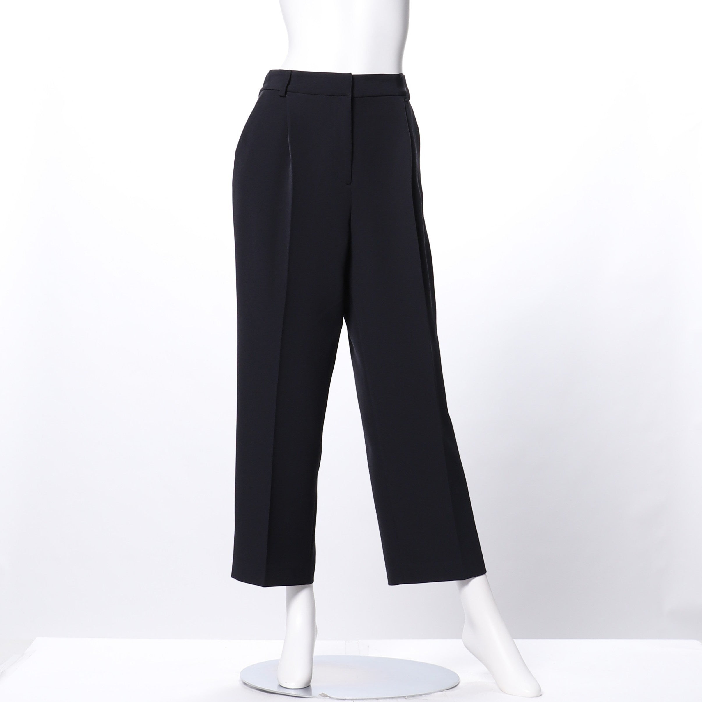 ふっくらダブルクロスストレートパンツ