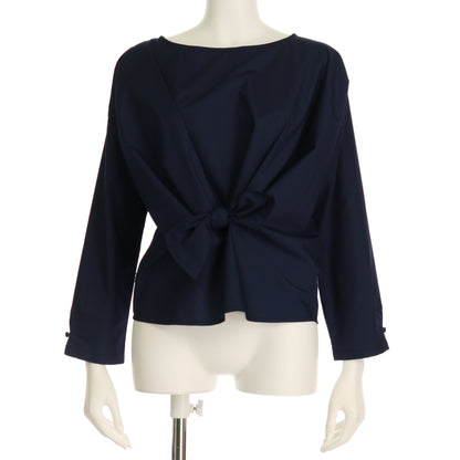 フロントリボンブラウス