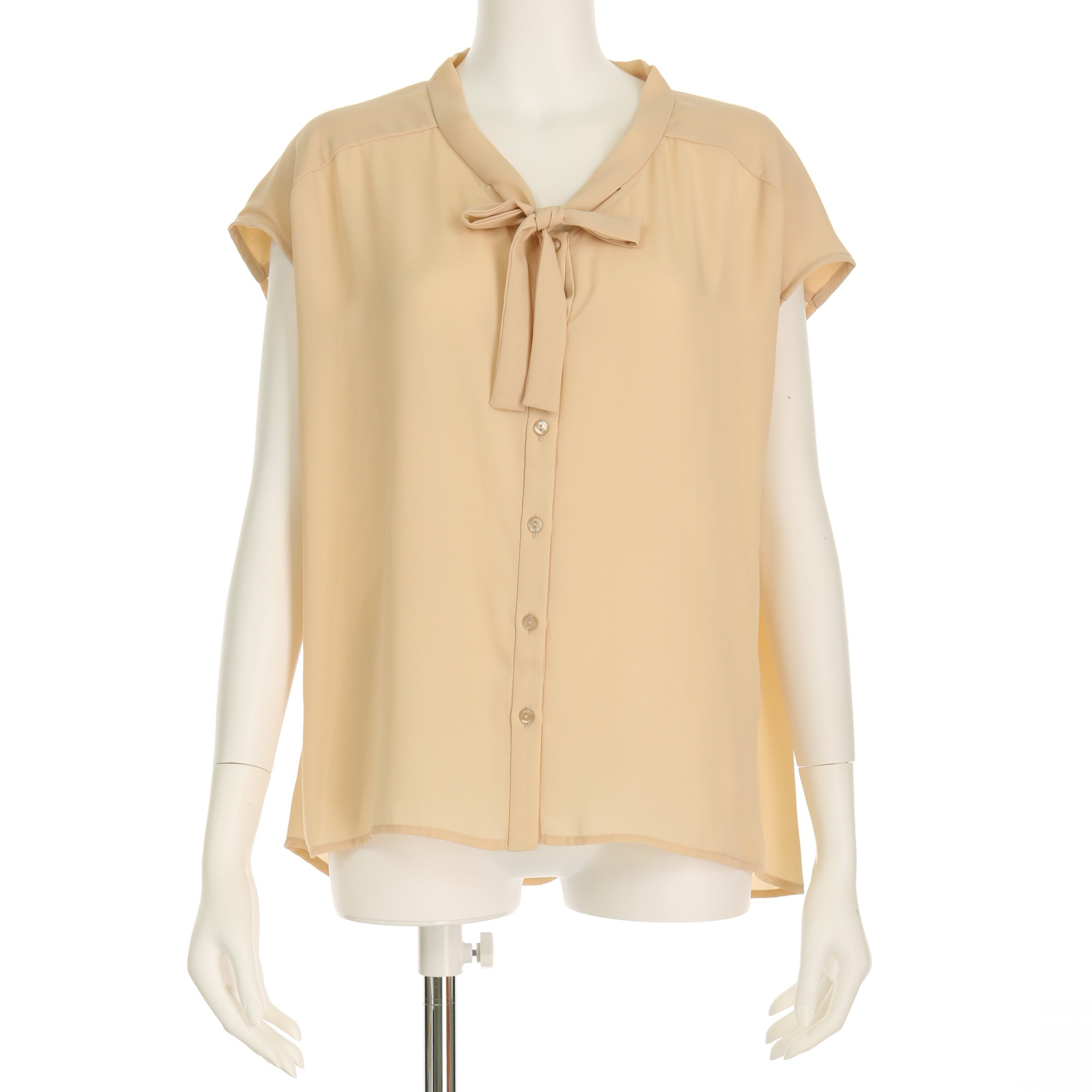 フレンチスリーブボウタイブラウス