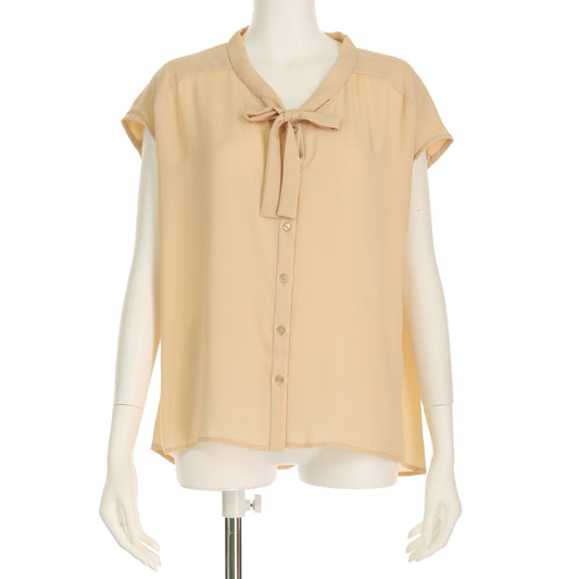 フレンチスリーブボウタイブラウス