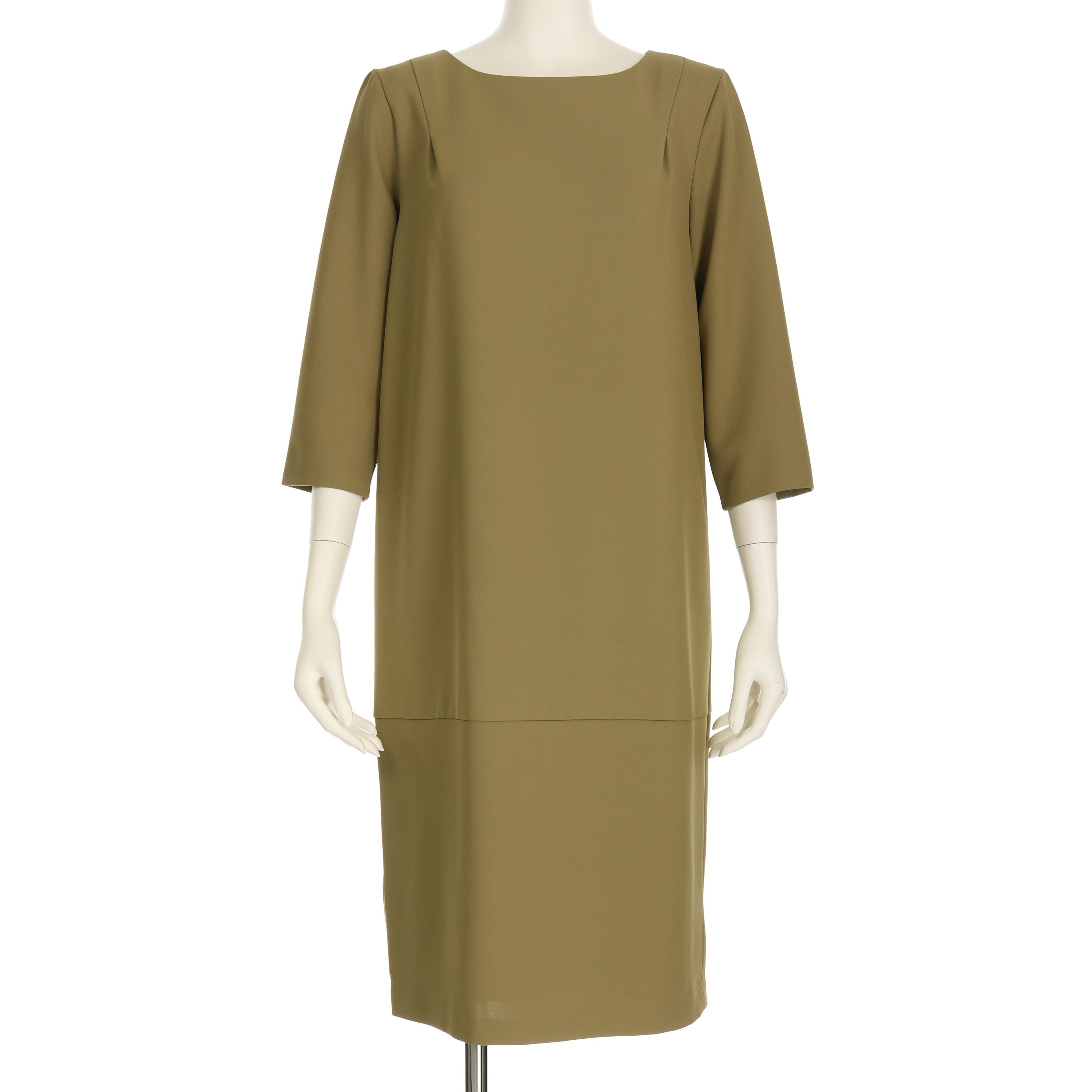 ボックスシルエットシンプルドレス