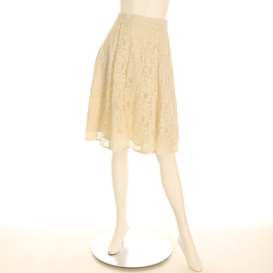 総レースフレアスカート