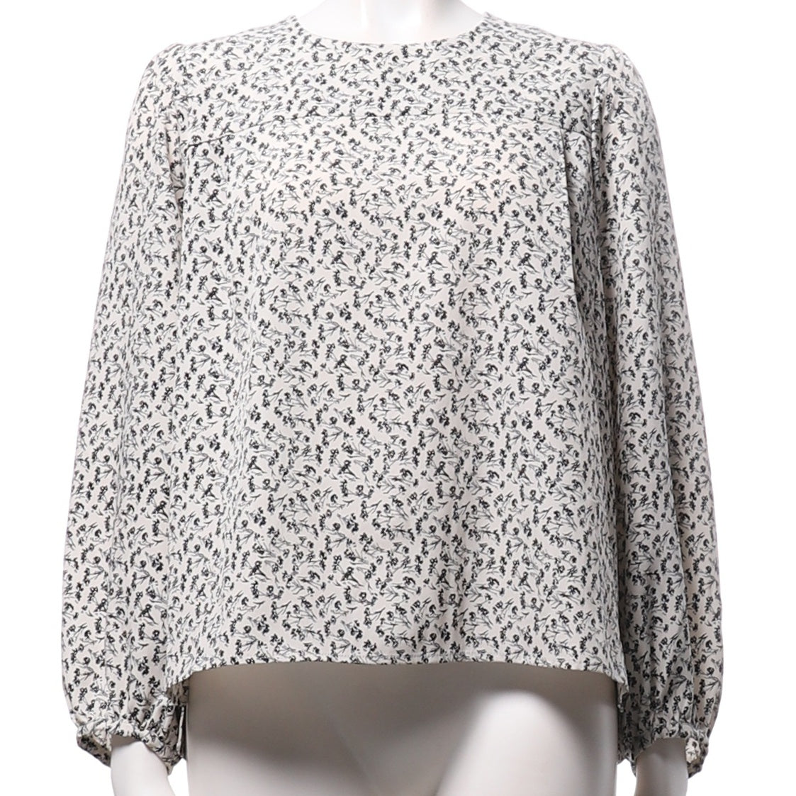 小花柄総柄ブラウス