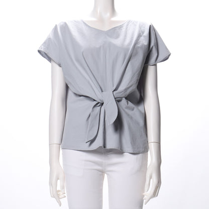 前絞りコットンブラウス