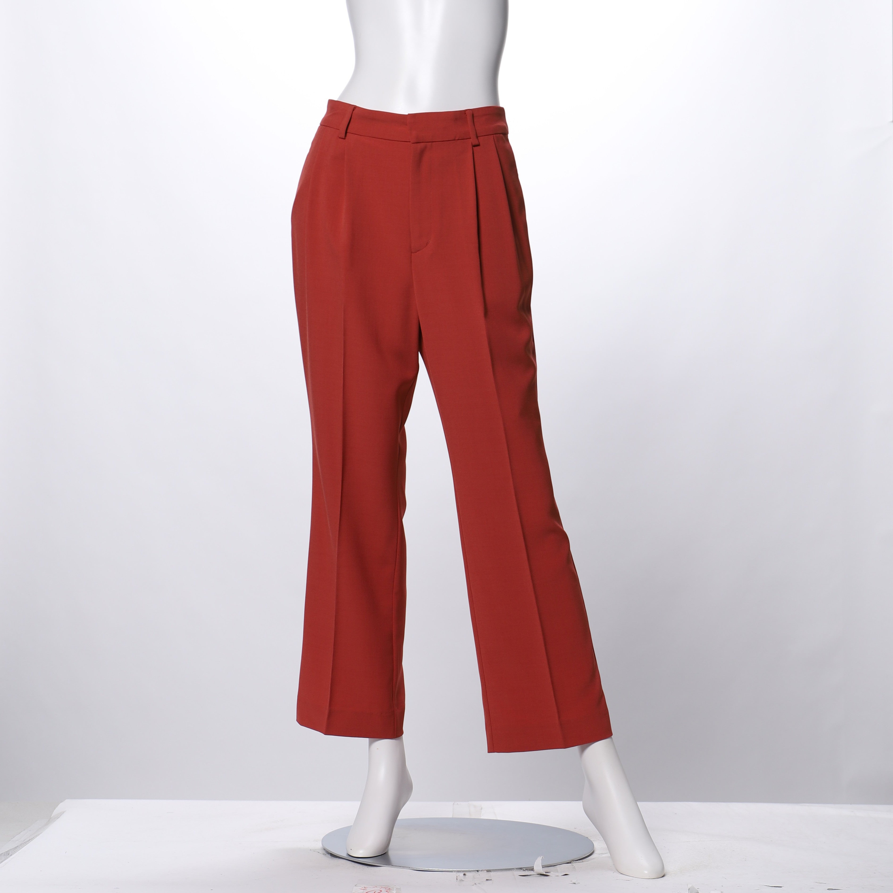 ハニカムグログランツータックフレアパンツ