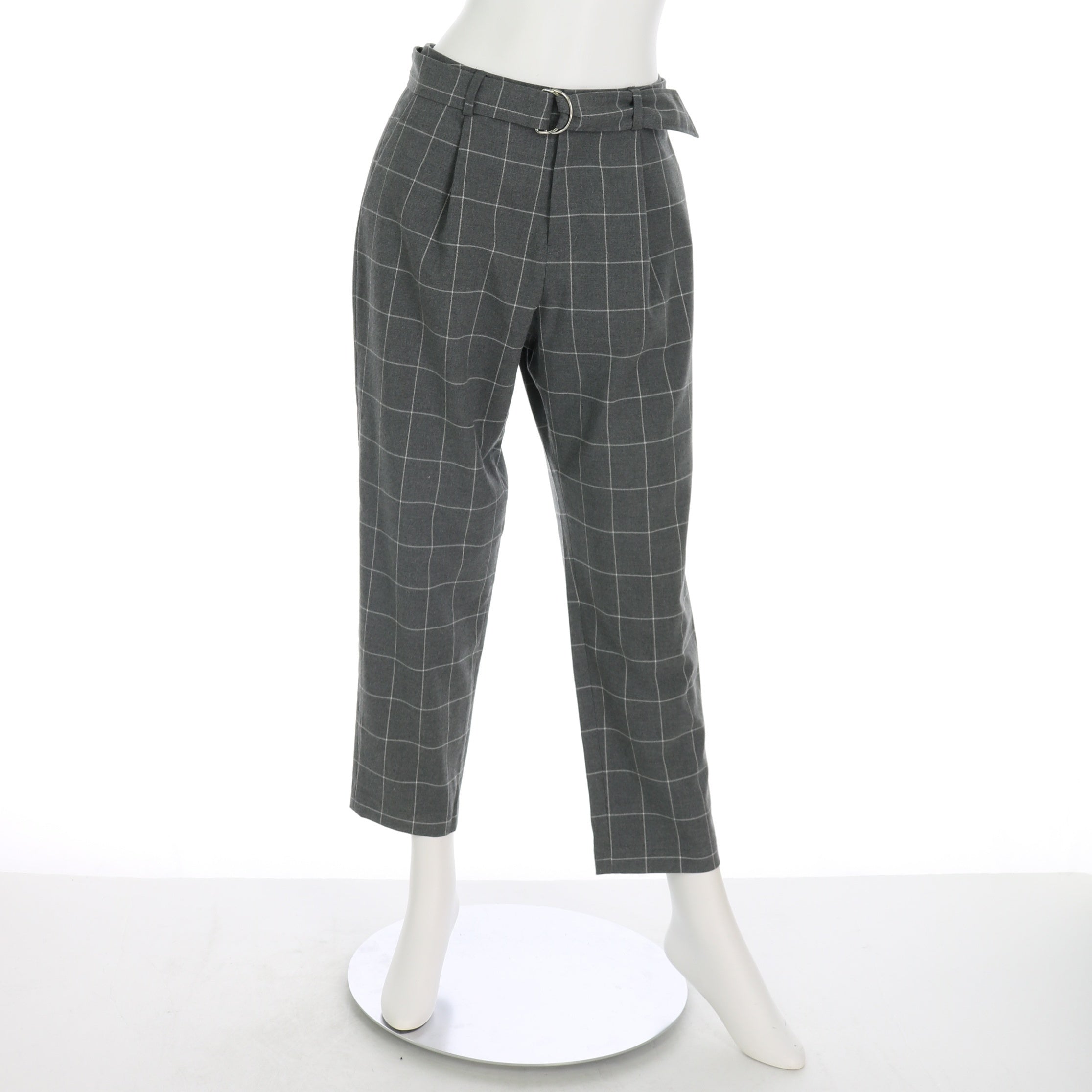 Dカンベルト付きタックパンツ