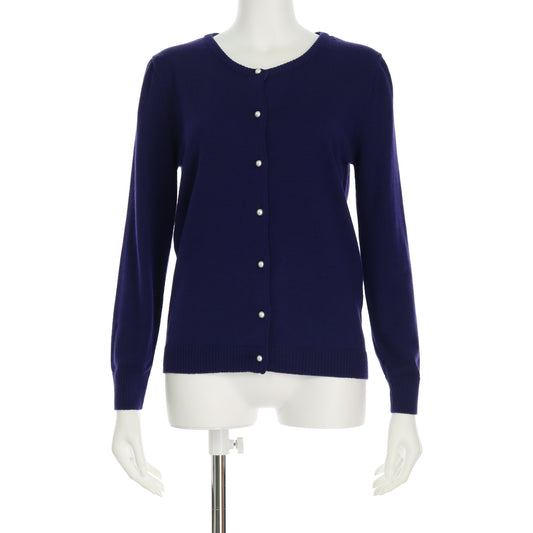 パールボタンニットカーディガン