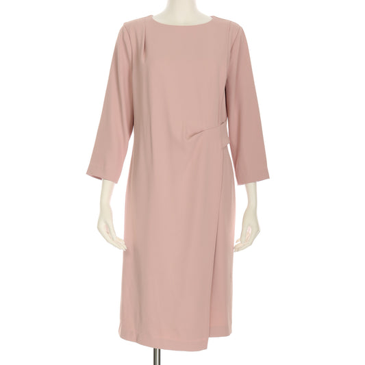 ウエストデザインラップ風ワンピース