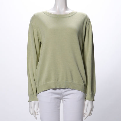 ラウンドネックニット