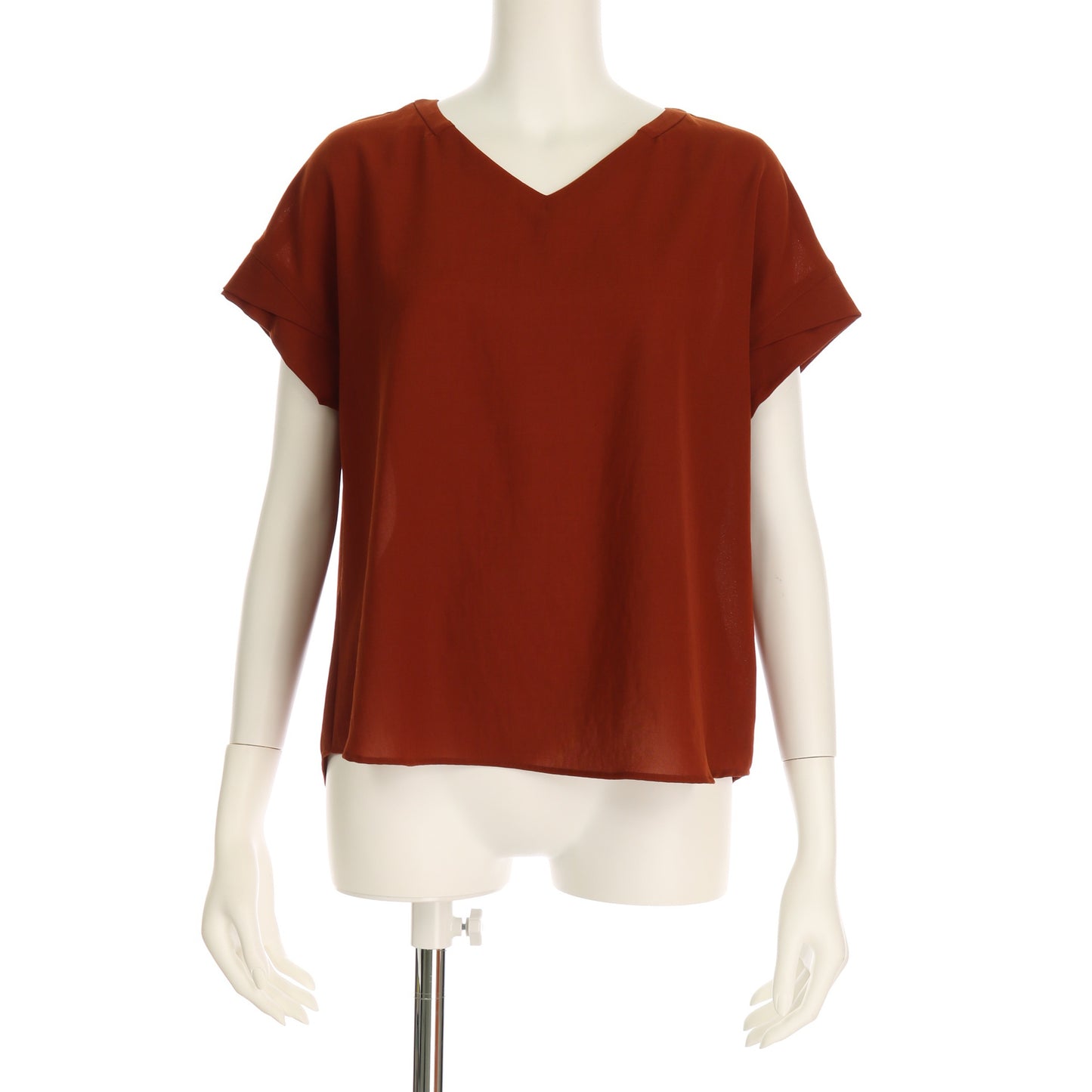 Vネックブラウス