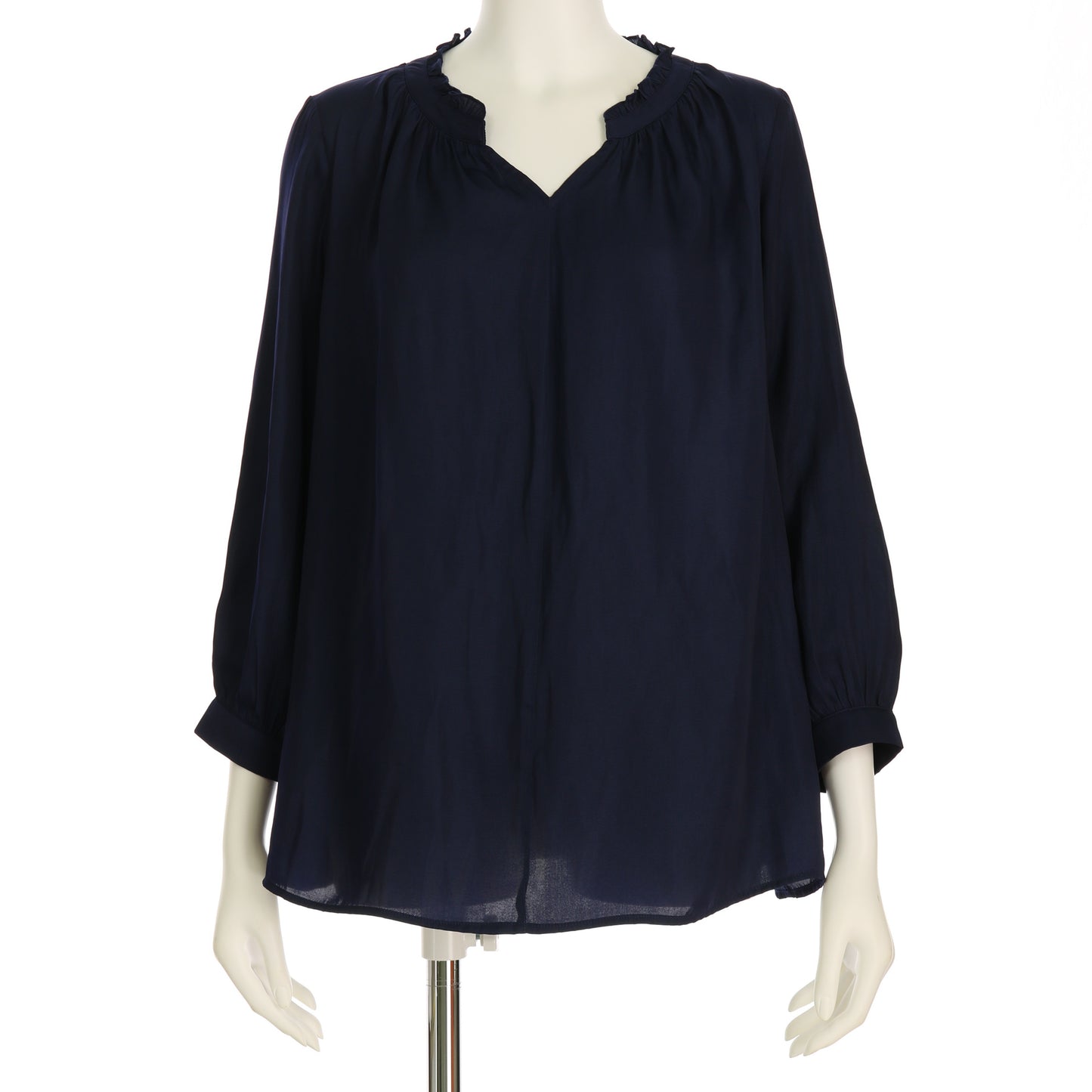 フリル襟ブラウス