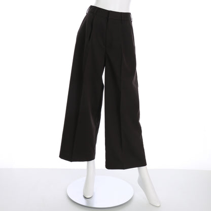 ベルトループ付きワイドシルエットパンツ