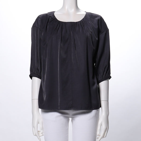 ギャザードネックブラウス