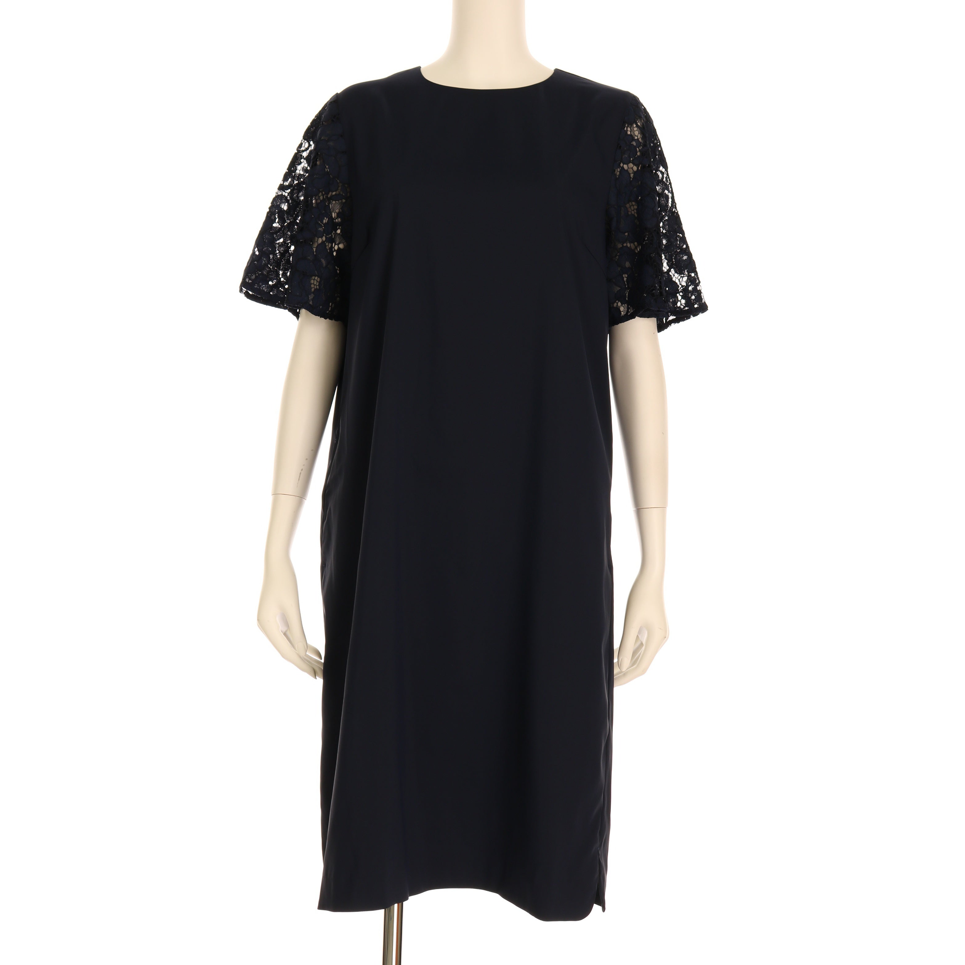 袖レースワンピース