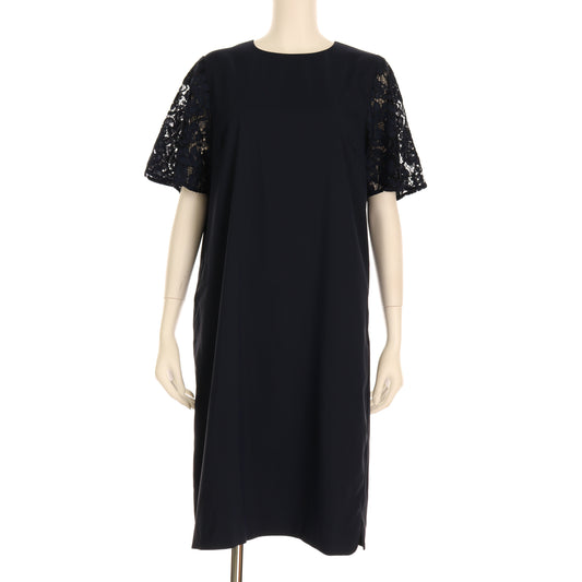 袖レースワンピース