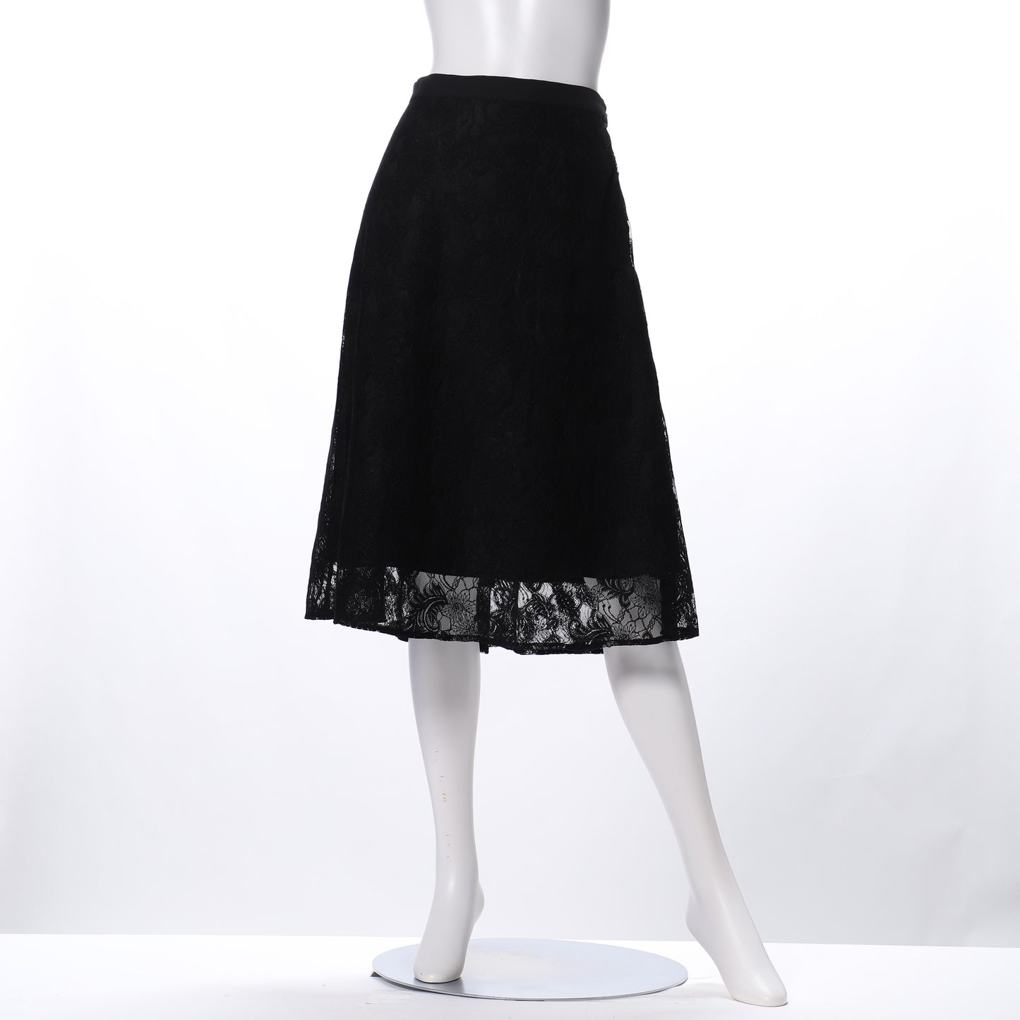 レース透け感フレアスカート