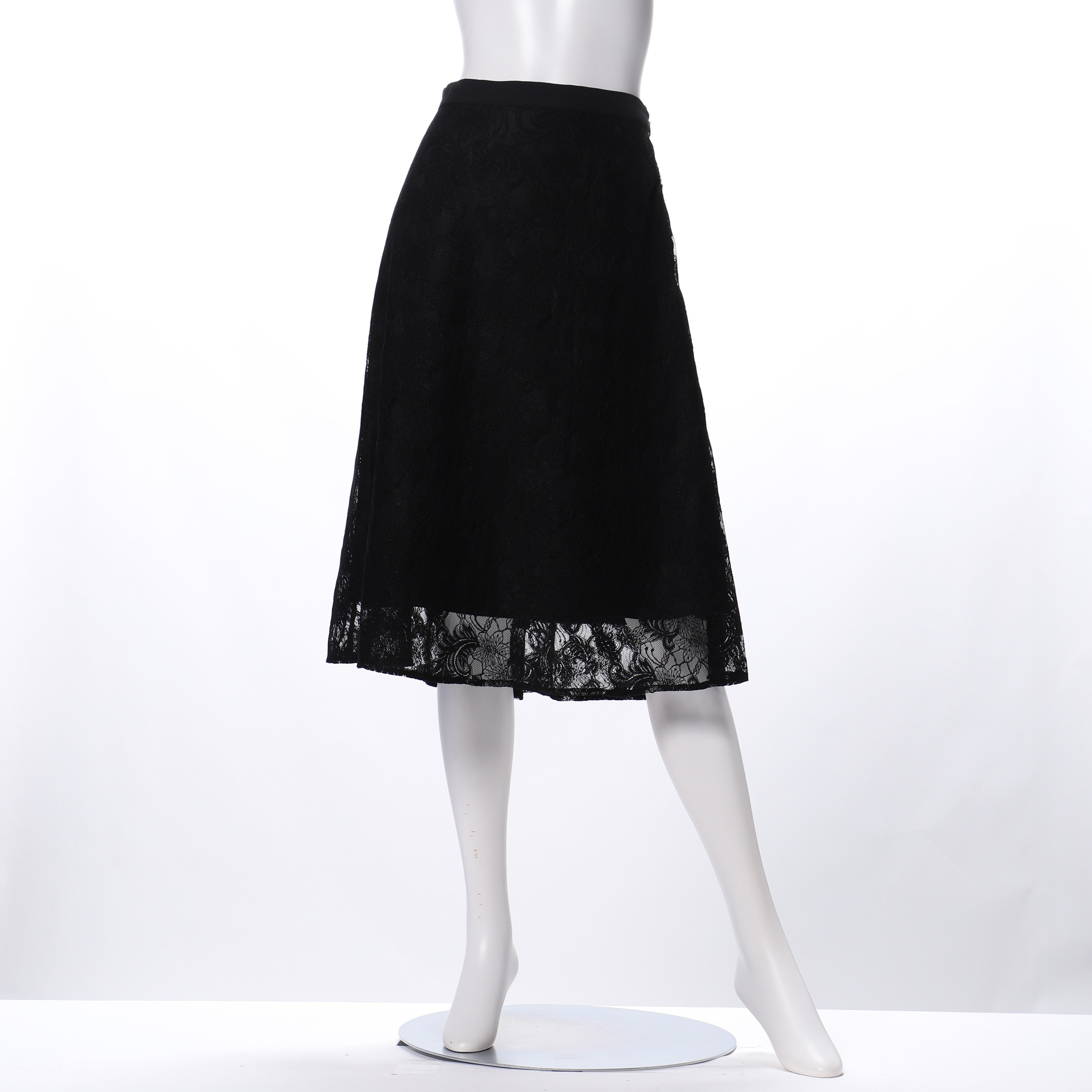 レース透け感フレアスカート