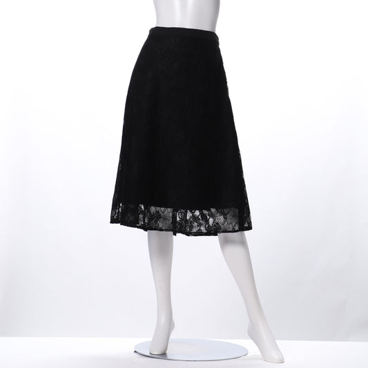 レース透け感フレアスカート