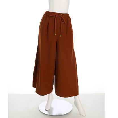 サイドデザインドロストワイドパンツ