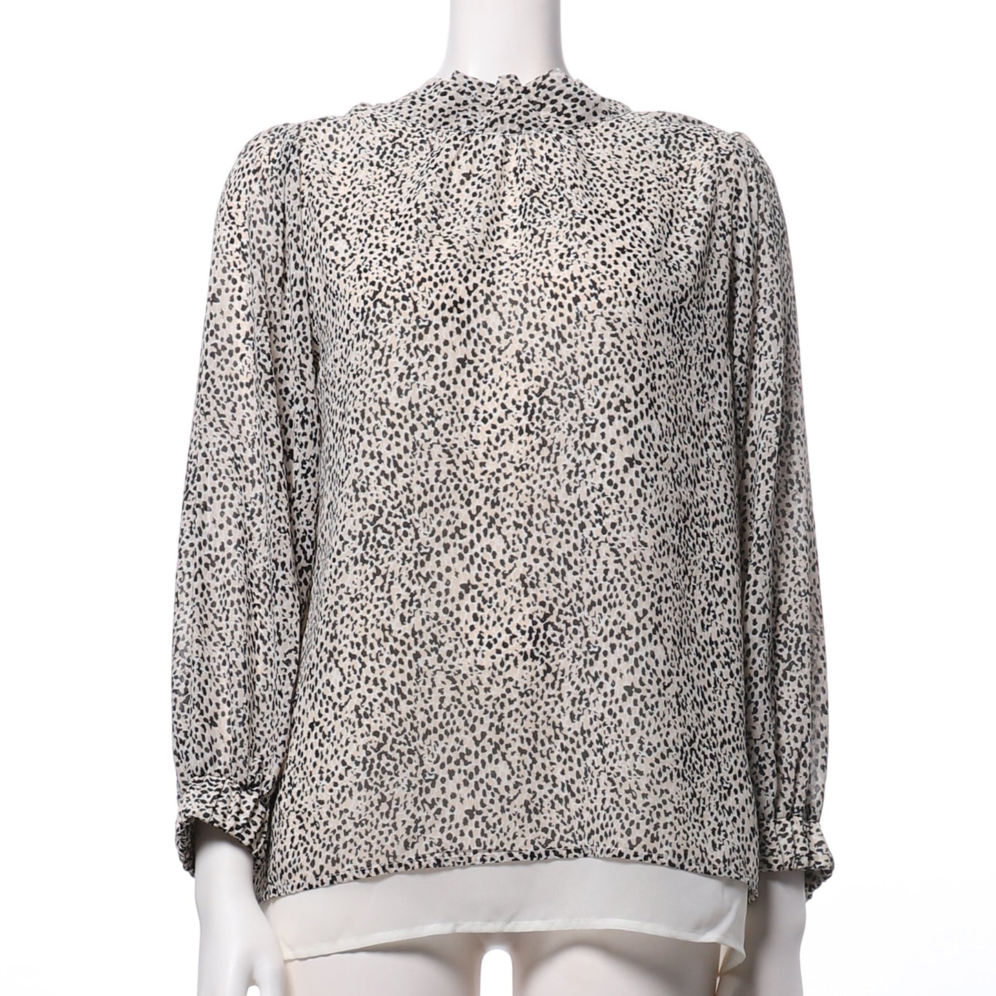 前後2way総柄ブラウス