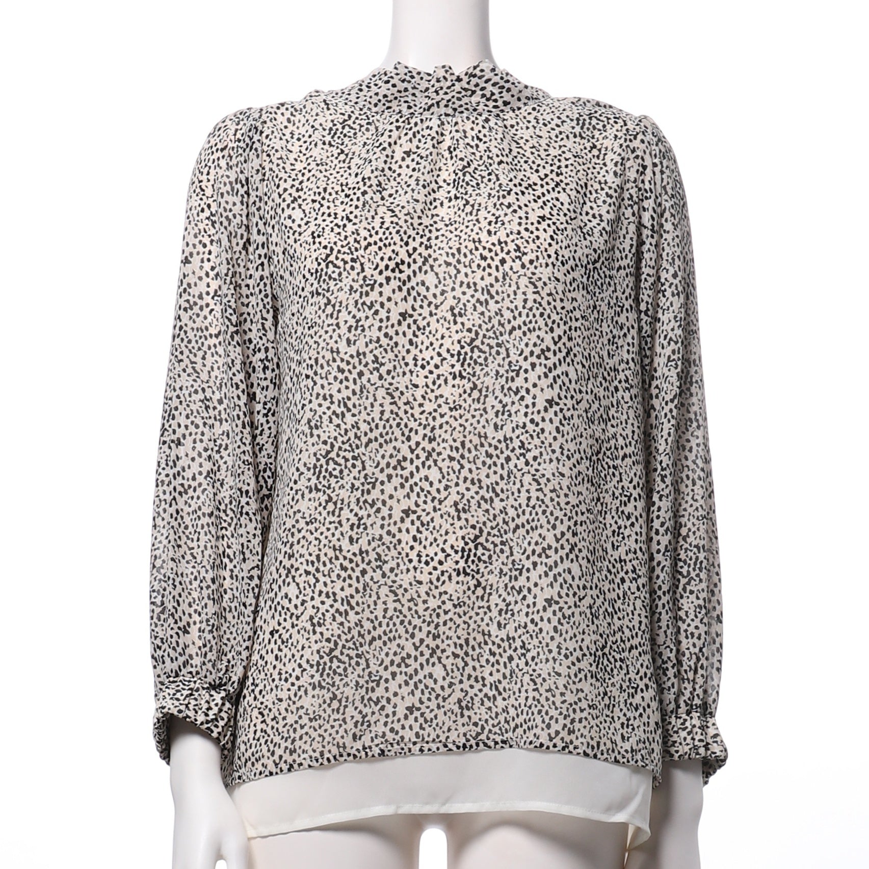 前後2way総柄ブラウス