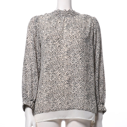 前後2way総柄ブラウス