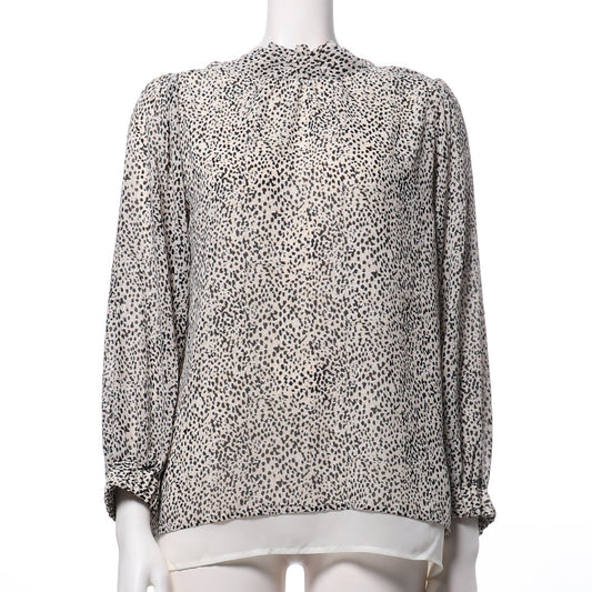 前後2way総柄ブラウス