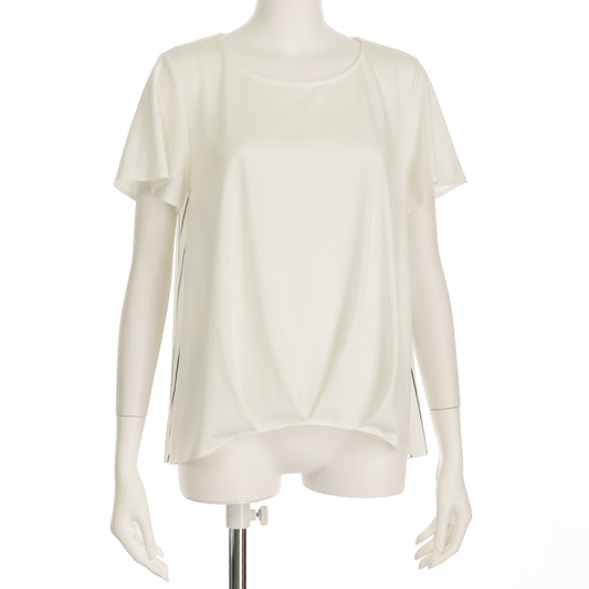 バックストライプ柄タックカットソー