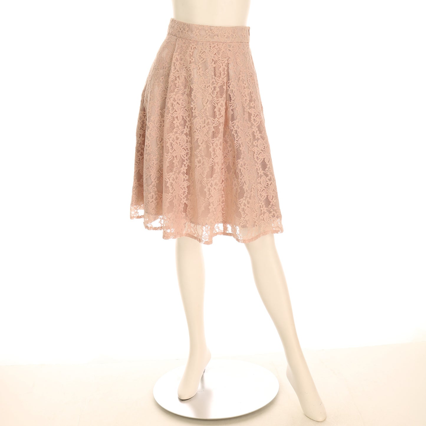 総レースフレアスカート